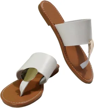 Verdusa Women's Leopard Print Flip Flop Sandals Casual Thong Sandals