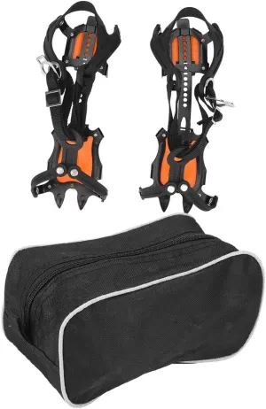 VGEBY Portable Outdoor Sports 10 Toothed Snow Crampons Slip Ice Ice Crampons Extreme Sports
