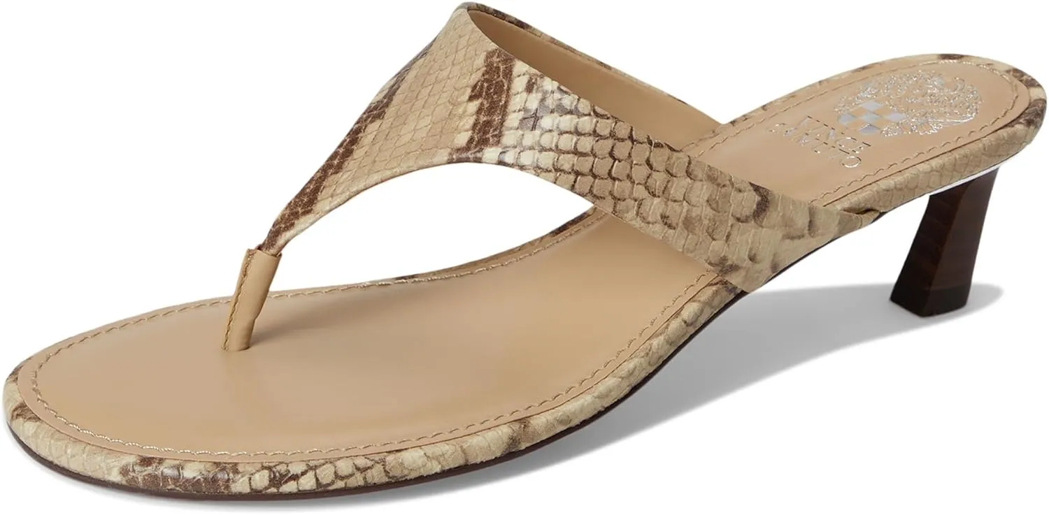 Vince Camuto Women's Lina Thong Kitten Heel Sandals Heeled