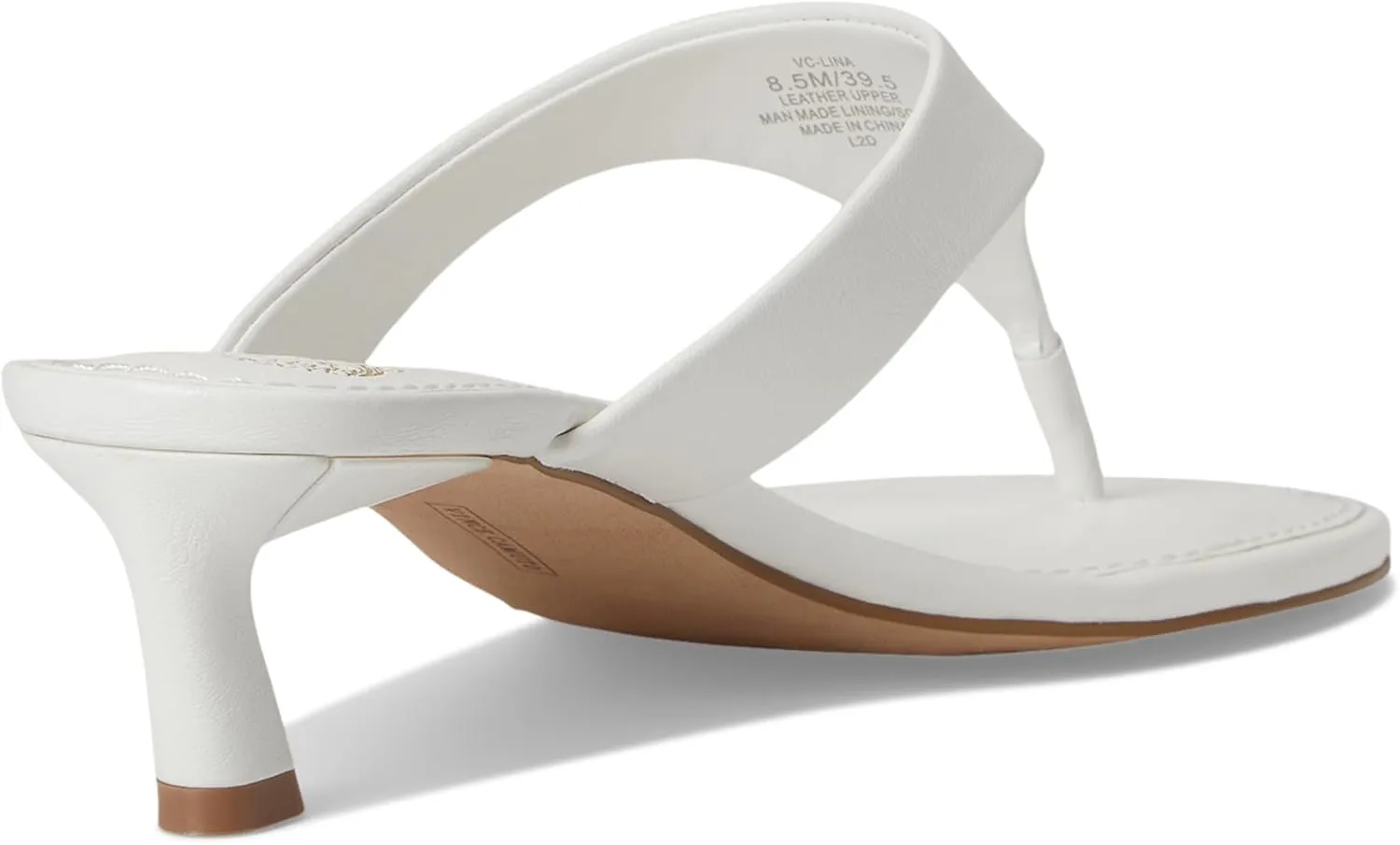 Vince Camuto Women's Lina Thong Kitten Heel Sandals Heeled
