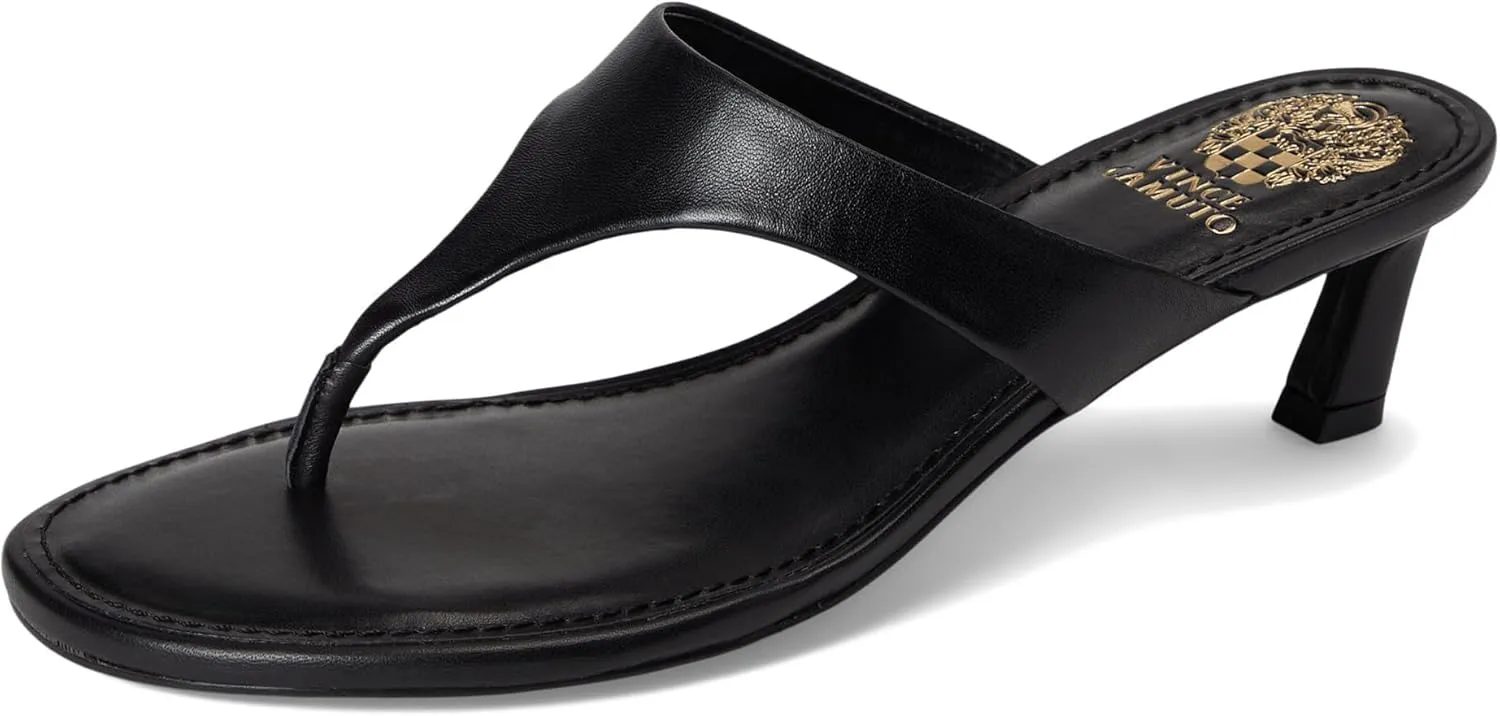 Vince Camuto Women's Lina Thong Kitten Heel Sandals Heeled