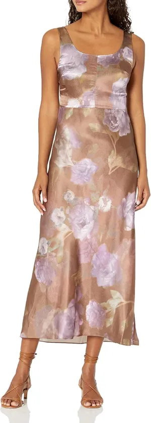 Vince Women's Night Garden Square Neck Slip Dress