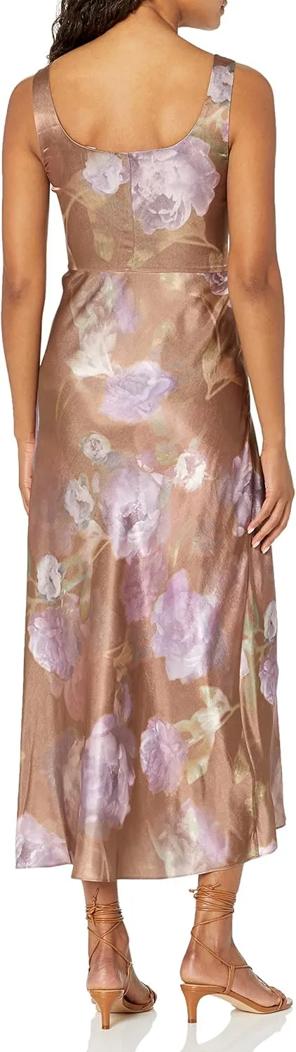 Vince Women's Night Garden Square Neck Slip Dress