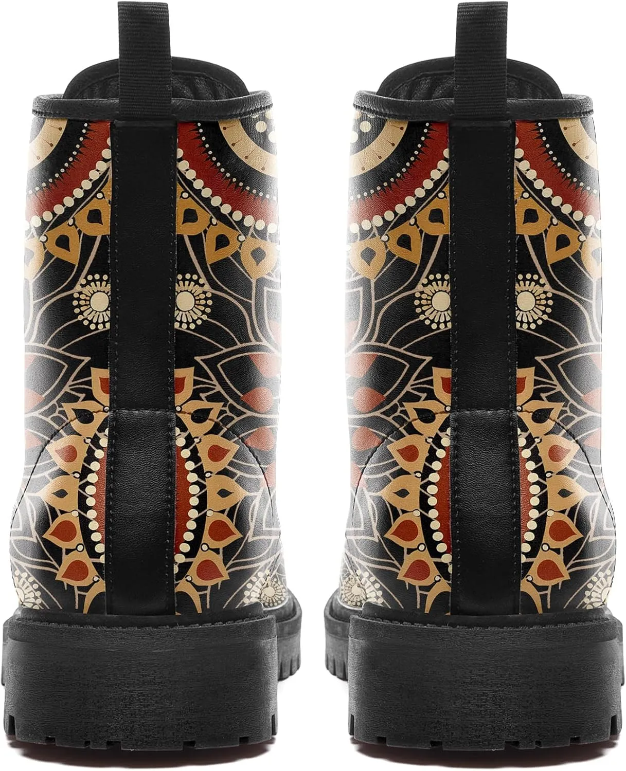 Vintage Bohemian Combat Boots Comfortable High-Top Ankle Booties for Women Men Fashion Casual Festival Winter Footwear