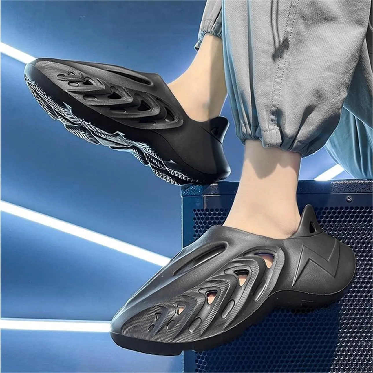vioxthak Foam Runner Casual Hollow Sports Shoes Closed Toe Cloud Slides Pillow Walking Shoes Running Shoes Foam Runners Sneakers Water Shoes Soft Outdoor Beach Sandals for Women Men