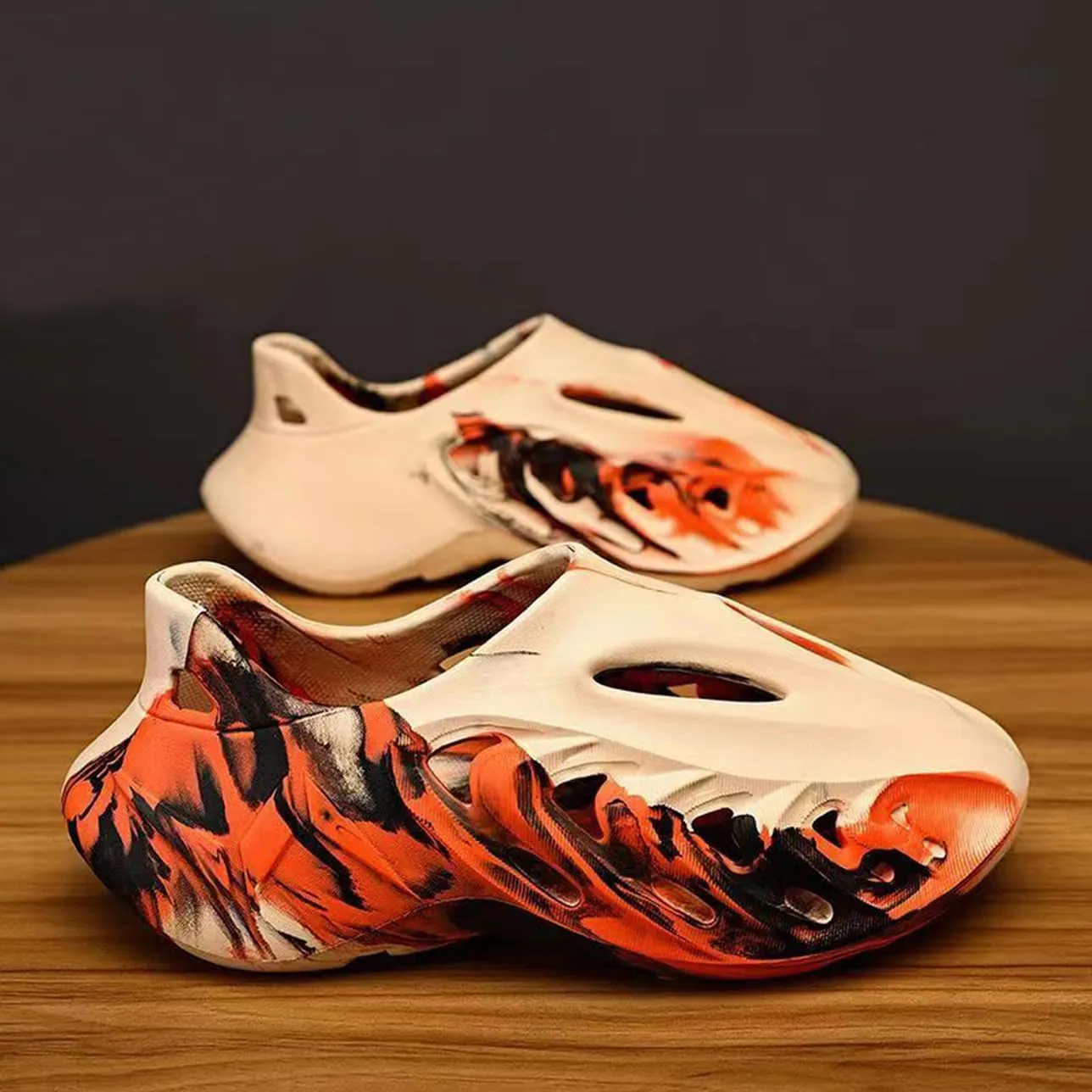 vioxthak Foam Runner Casual Hollow Sports Shoes Closed Toe Cloud Slides Pillow Walking Shoes Running Shoes Foam Runners Sneakers Water Shoes Soft Outdoor Beach Sandals for Women Men