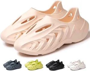 vioxthak Foam Runner Casual Hollow Sports Shoes Closed Toe Cloud Slides Pillow Walking Shoes Running Shoes Foam Runners Sneakers Water Shoes Soft Outdoor Beach Sandals for Women Men