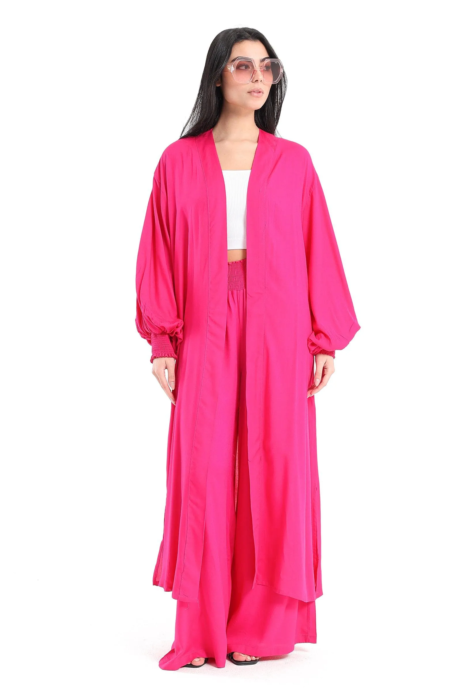 Voile Open Front Kimono