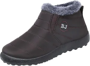 Waterproof Boots for Women Anti-Slip Mid-Calf Snow Boots Warm Outdoor Comfortable Hiking Booties