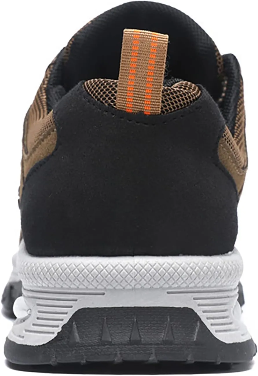 Waterproof Hiking Shoes Men Lightweight Non Slip Breathable Hiking Sneakers Outdoor Mountaineering Air Cushion Shoes for Men Trekking Climbing Walking Traveling Daily Work Shoe