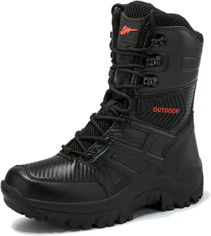 Waterproof Hiking Work Boots Men's Tactical Boots 8 Inches Lightweight Military Boots Breathable Desert Boots
