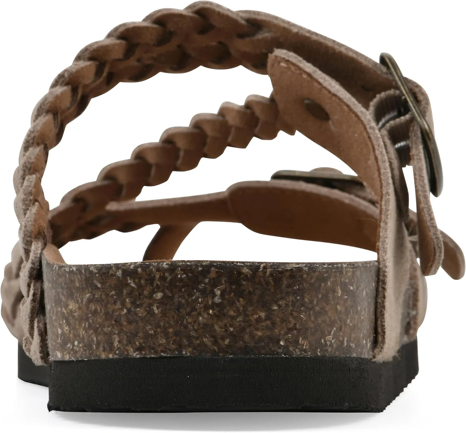 WHITE MOUNTAIN Women's Haziest Braided Signature Comfort-Molded Footbed Sandal