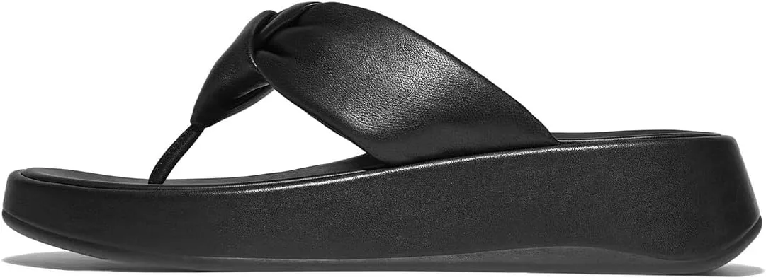 Women Classic Twist Knot Platform Flip Flops Slip on Soft Insole Lightweight Thong Sandals Comfort Summer Beach Casual Slippers Size 4-16 US