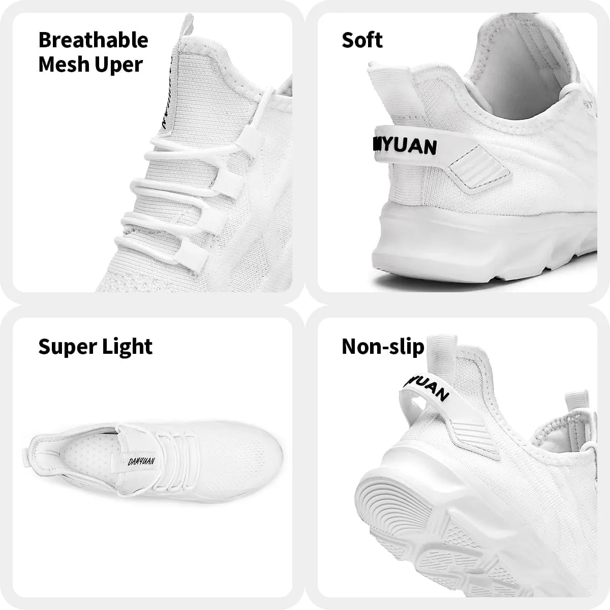 Women Running Shoes Walking Tennis Sport Shoes Women's Gym Sneakers Lightweight Breathable Non Slip Fashion Workout Shoe for Casual Jogging Mesh Sneaker