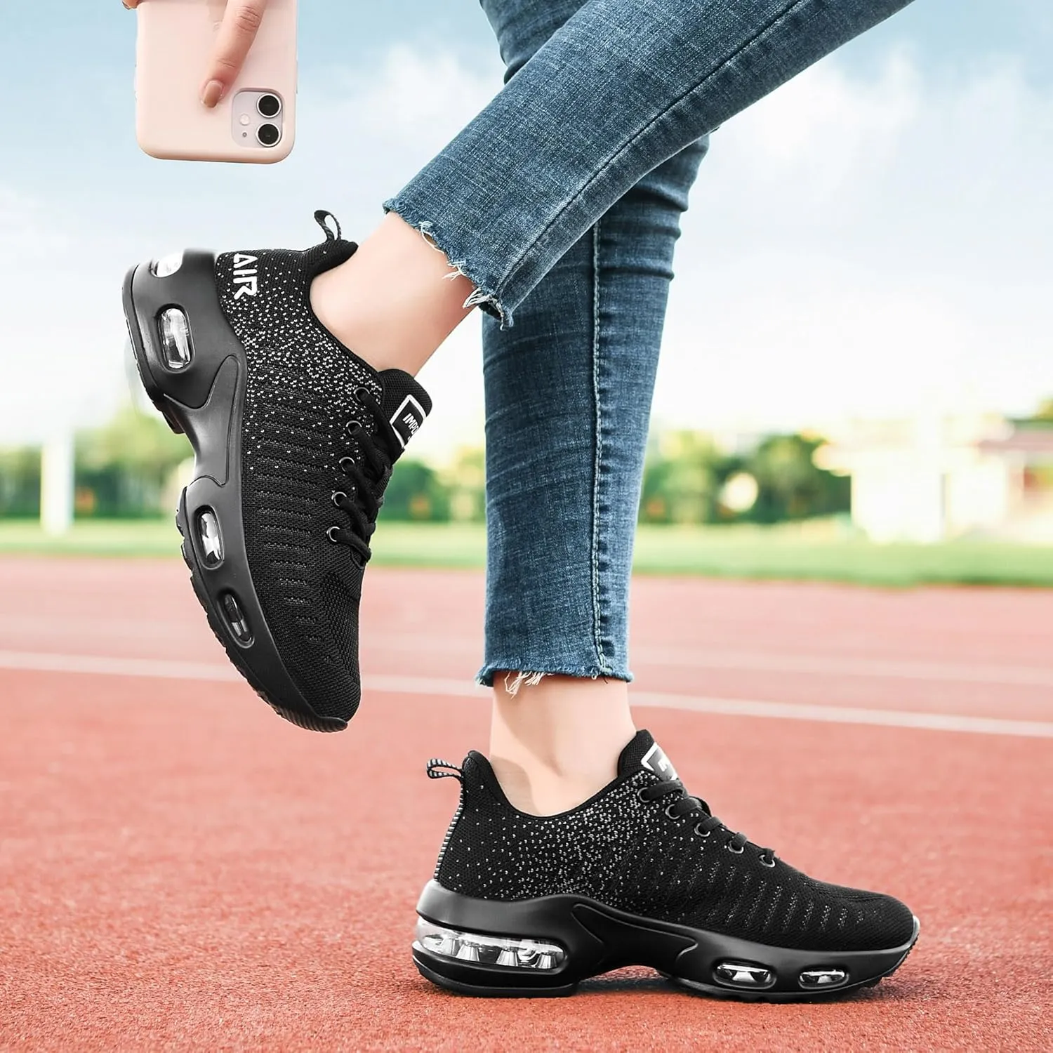 Women's Air Athletic Tennis Running Sneakers Lightweight Sport Gym Jogging Breathable Fashion Walking Shoes(US 5.5-10)