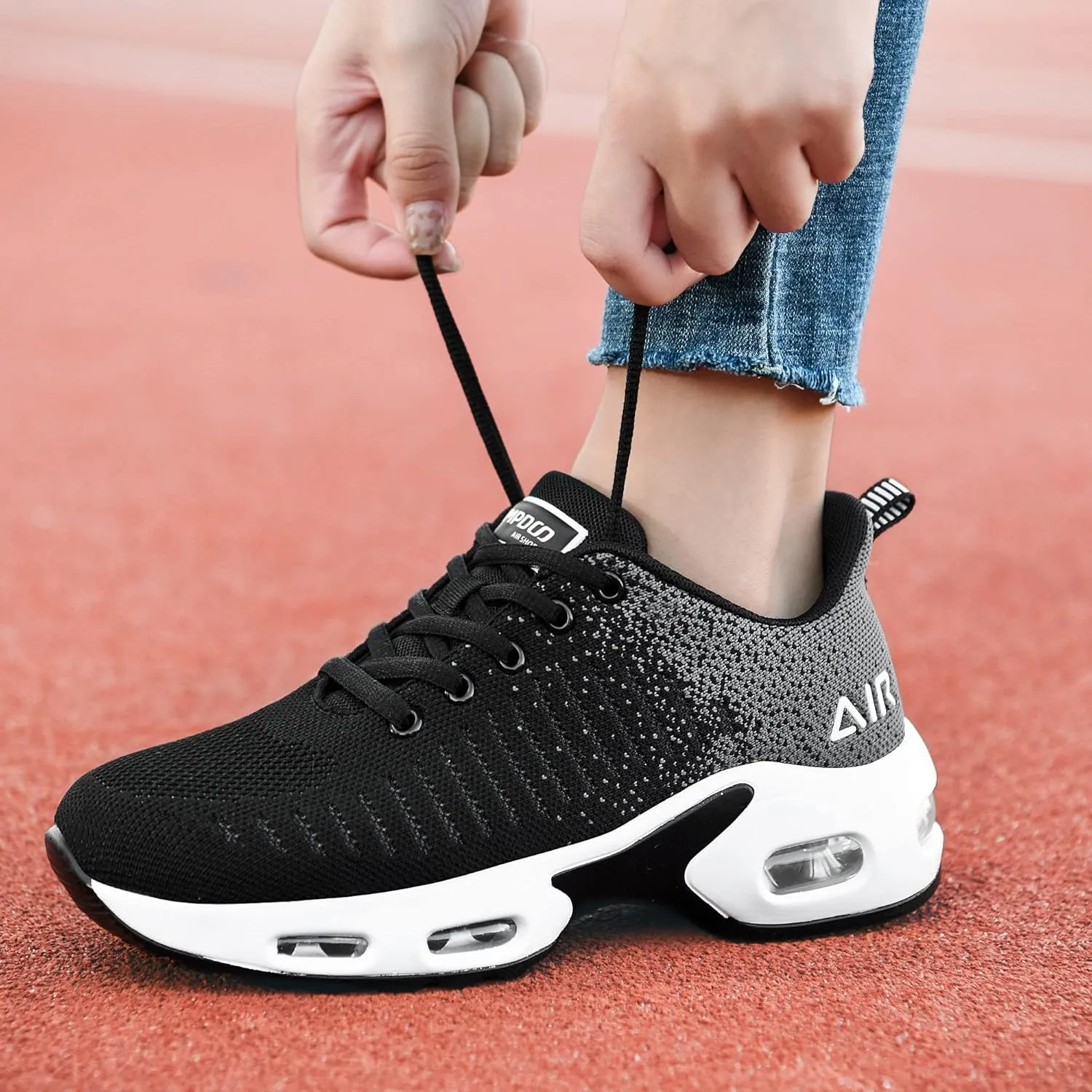 Women's Athletic Tennis Running Sneakers Lightweight Sport Gym Jogging Breathable Fashion Walking Shoes(US 5.5-10)