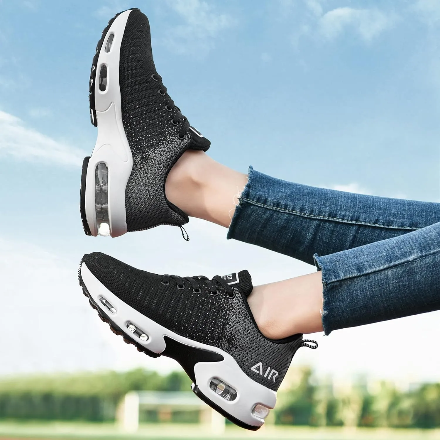 Women's Athletic Tennis Running Sneakers Lightweight Sport Gym Jogging Breathable Fashion Walking Shoes(US 5.5-10)