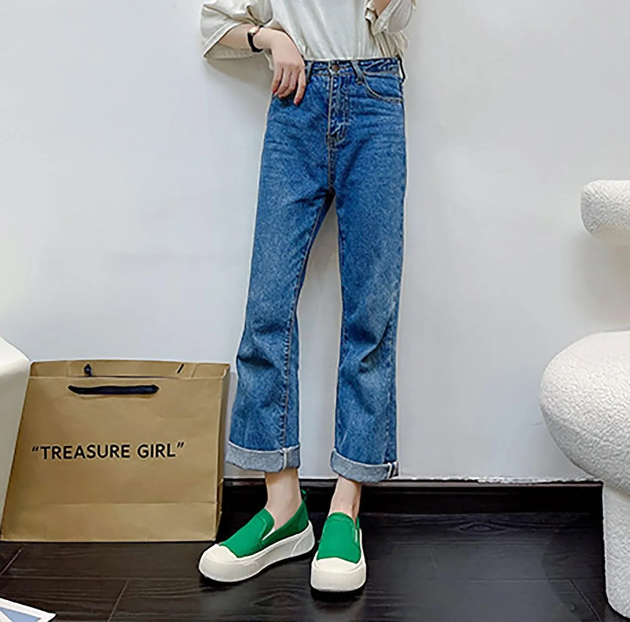 Women's Canvas Sneakers Canvas Flat Shoes Cloud Slip Shoes Running Shoes Thick Bottom Mesh Shoes Muffin Shoes Biscuit Shoes