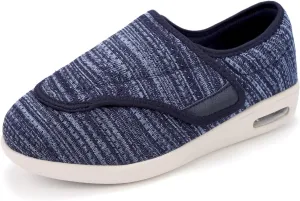 Women's Diabetic Shoes, Lightweight Wide Width Walking Sneakers with Adjustable Closures for Diabetic Edema Plantar Fasciitis Bunions Arthritis Swollen Feet