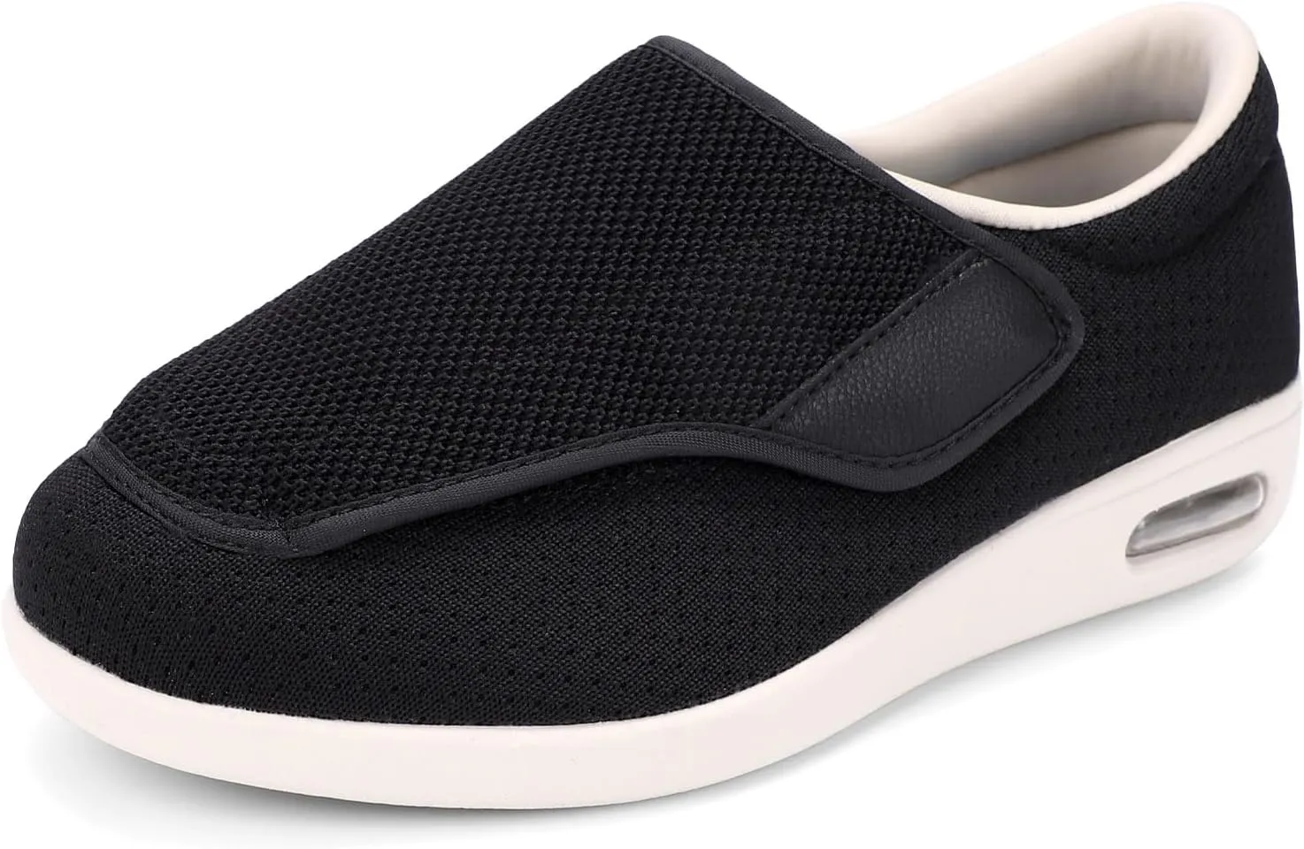 Women's Diabetic Shoes, Lightweight Wide Width Walking Sneakers with Adjustable Closures for Diabetic Edema Plantar Fasciitis Bunions Arthritis Swollen Feet