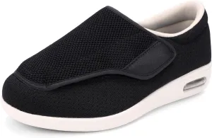 Women's Diabetic Shoes, Lightweight Wide Width Walking Sneakers with Adjustable Closures for Diabetic Edema Plantar Fasciitis Bunions Arthritis Swollen Feet
