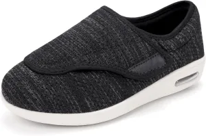 Women's Diabetic Shoes, Lightweight Wide Width Walking Sneakers with Adjustable Closures for Diabetic Edema Plantar Fasciitis Bunions Arthritis Swollen Feet