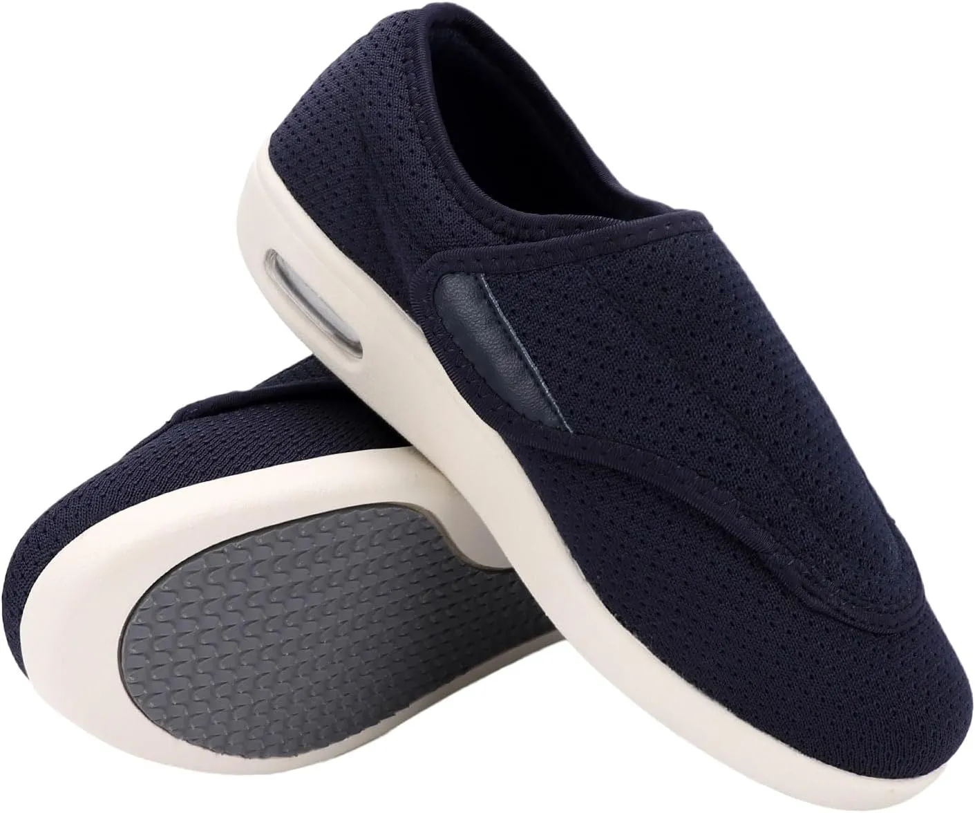 Women's Diabetic Shoes, Lightweight Wide Width Walking Sneakers with Adjustable Closures for Diabetic Edema Plantar Fasciitis Bunions Arthritis Swollen Feet