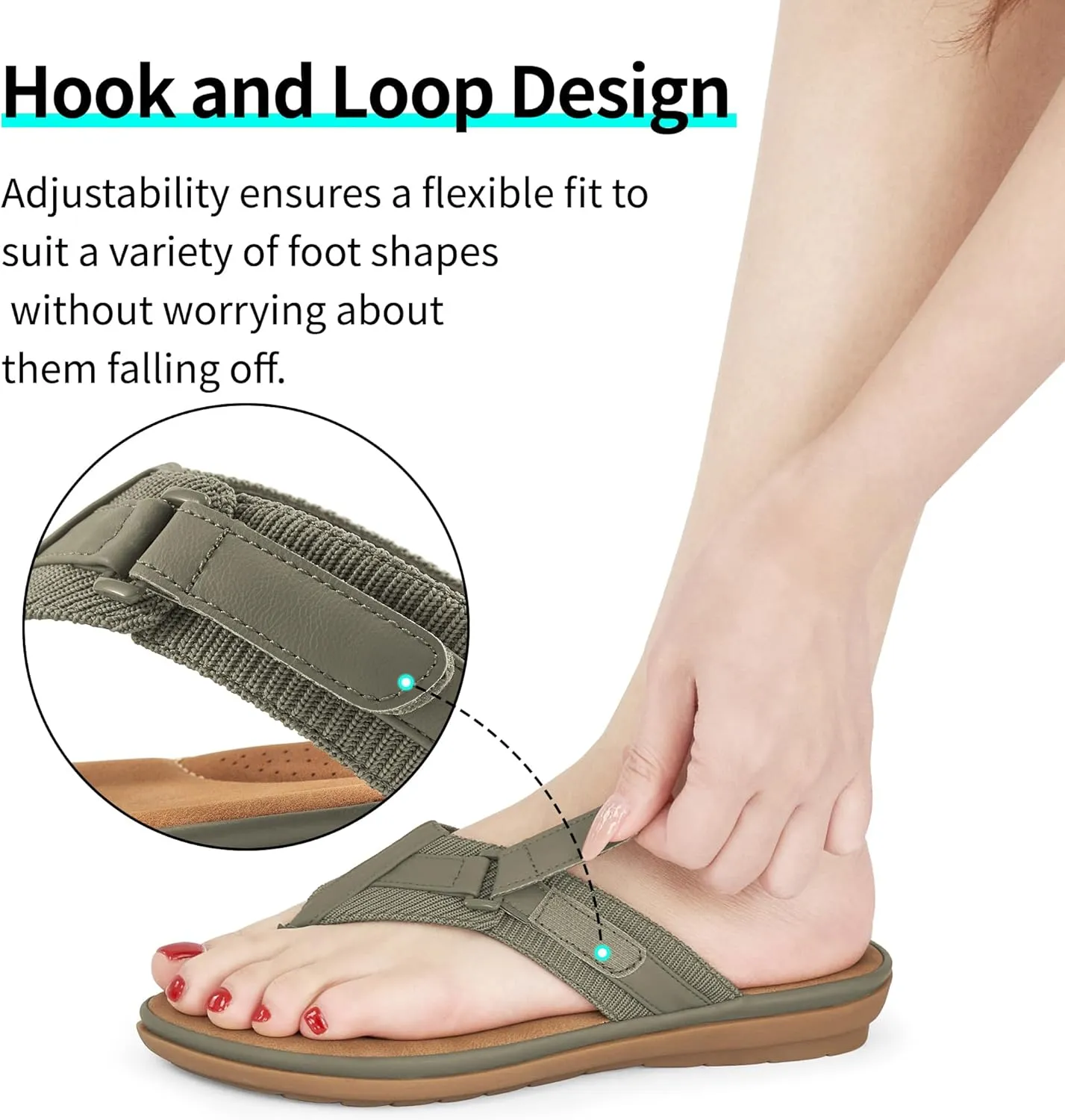 Womens Flip Flops Dressy : Comfortable Summer Thong Sandals - Ladies Casual Walking Shoes