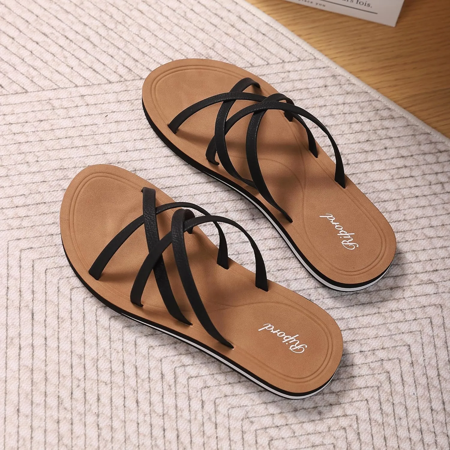 Womens Flip Flops Thong Sandals Fashion Summer Slides Casual Flat Sandals