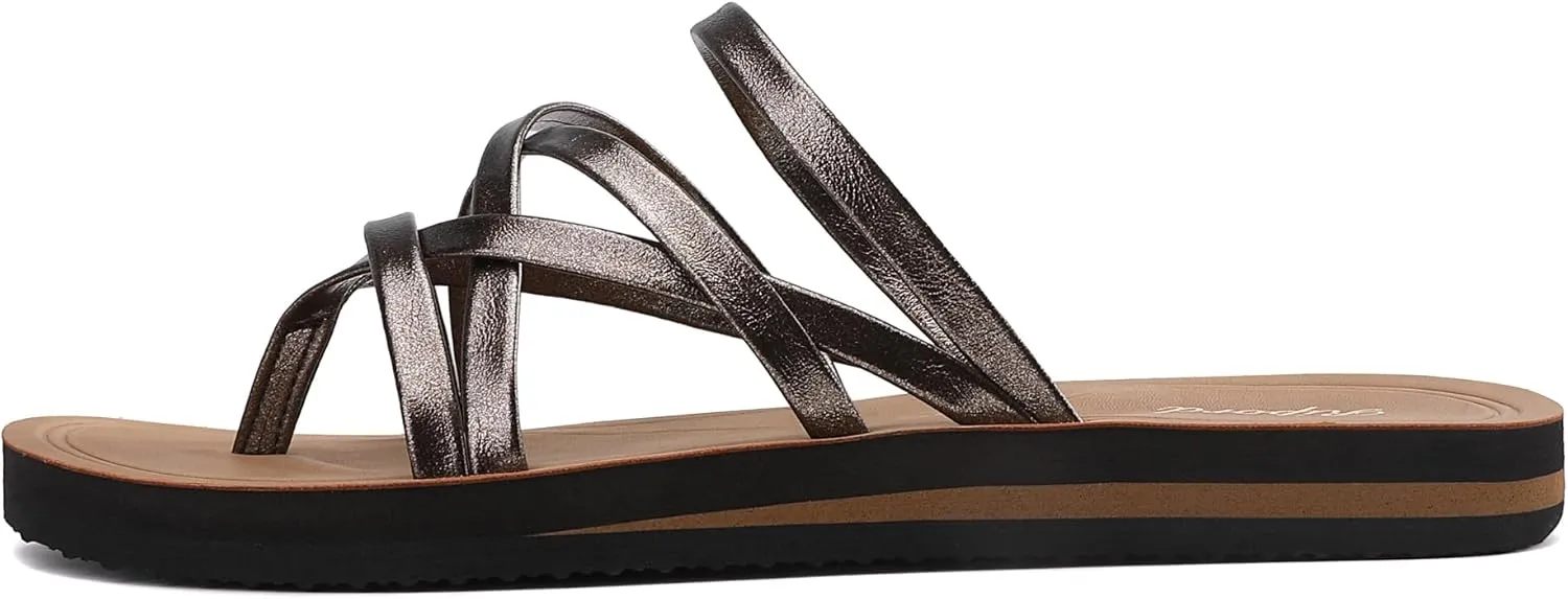 Womens Flip Flops Thong Sandals Fashion Summer Slides Casual Flat Sandals