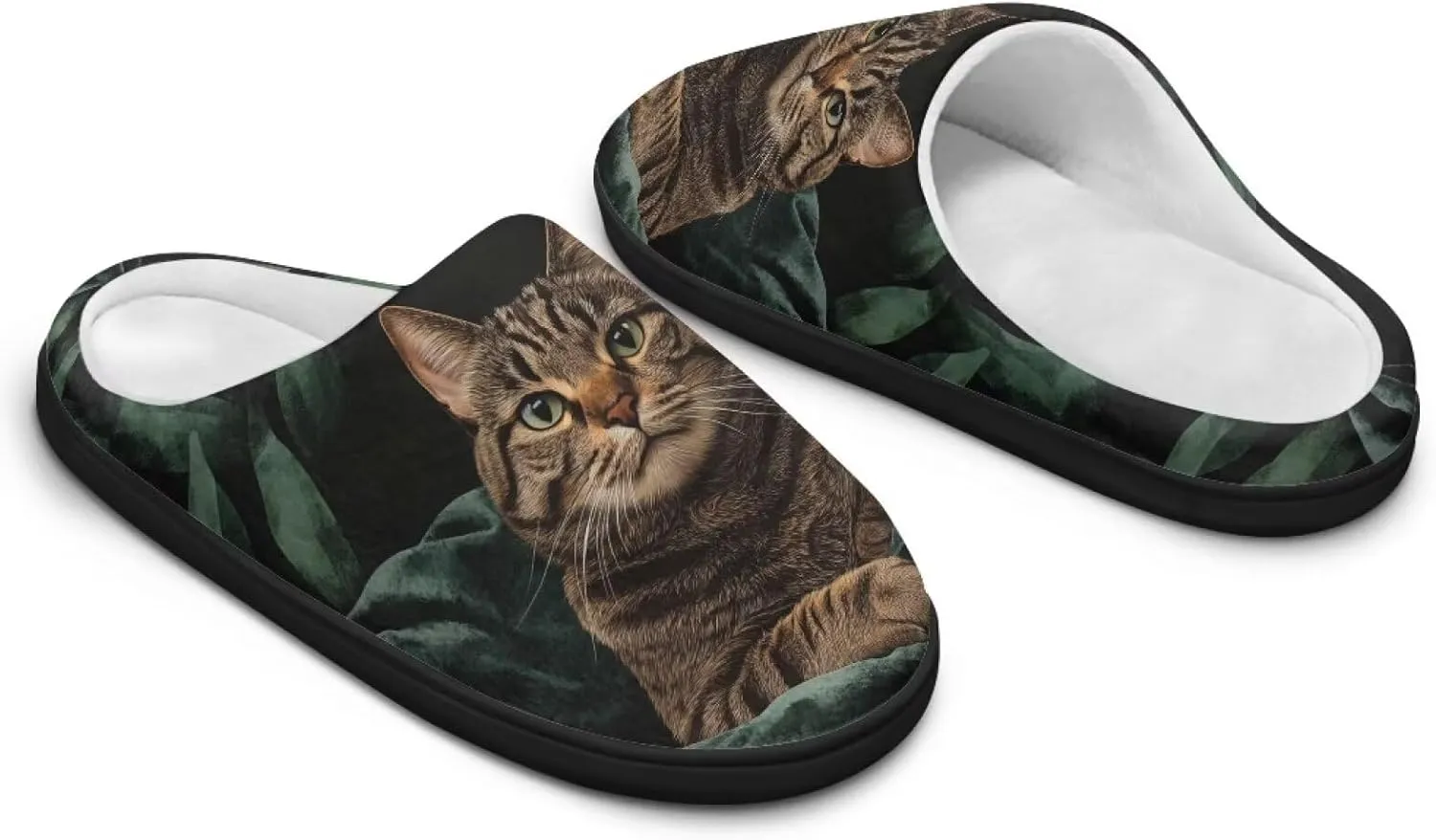 Women's Fuzzy Slip On Home Slipper Warm Winter Indoor Outdoor Slipper Cozy Comfort Non-Slip Bedroom Slipper with Flannel Lining US 3-13
