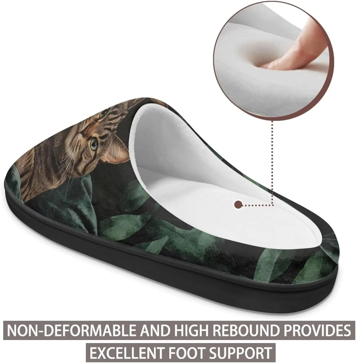Women's Fuzzy Slip On Home Slipper Warm Winter Indoor Outdoor Slipper Cozy Comfort Non-Slip Bedroom Slipper with Flannel Lining US 3-13