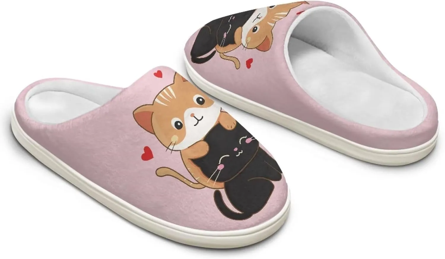 Women's Fuzzy Slip On House Slipper Soft Warm Bedroom Outdoor Shoes Non-Slip Cozy Furry Slipper with Furry Lining for Girls US 3-13 Cozy Furry Slipper with Furry Lining for Girls US 3-13