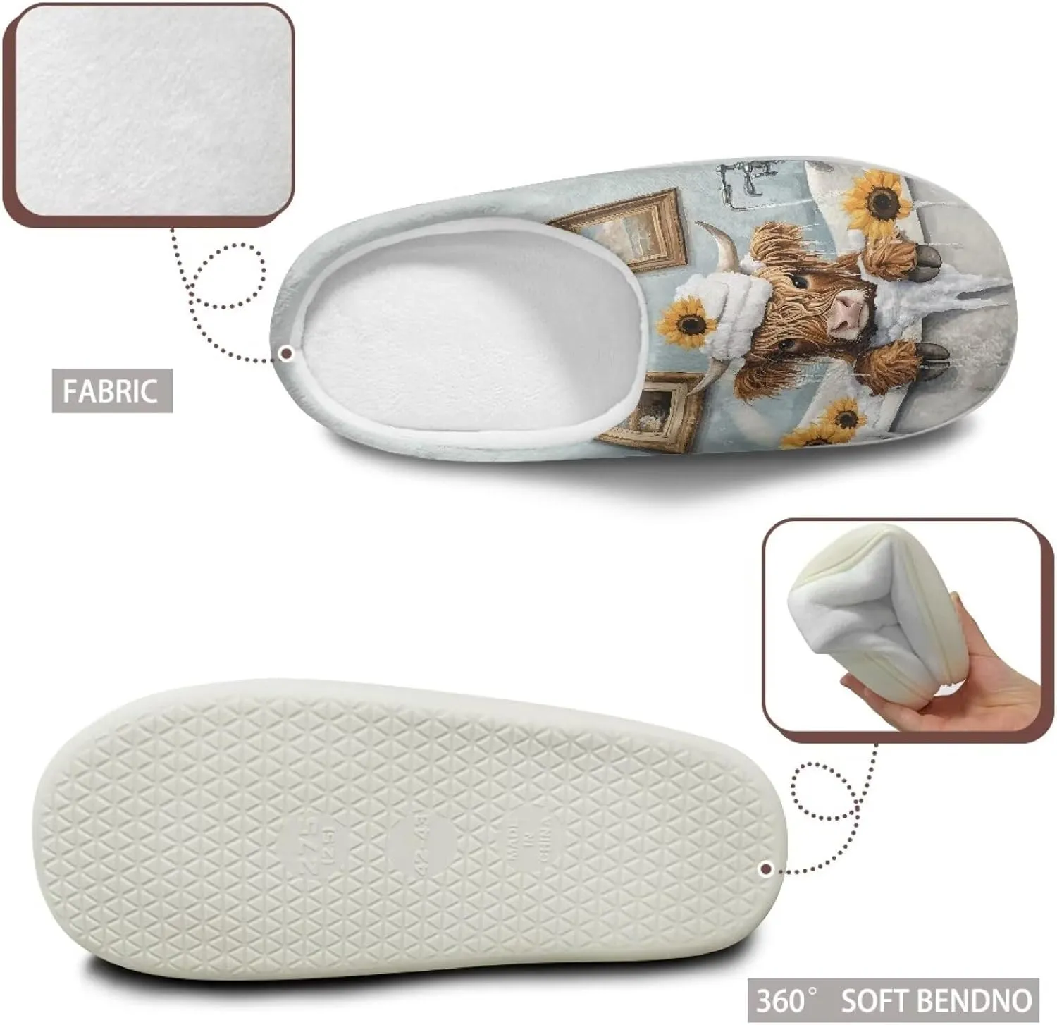 Women's Fuzzy Slip On House Slipper Soft Warm Bedroom Outdoor Shoes Non-Slip Cozy Furry Slipper with Furry Lining for Girls US 3-13 Cozy Furry Slipper with Furry Lining for Girls US 3-13