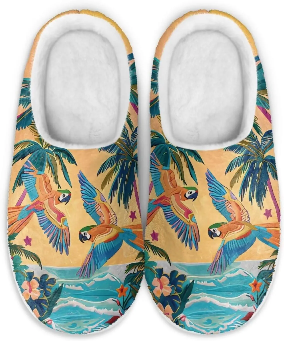 Women's Fuzzy Slip On House Slipper Soft Warm Bedroom Outdoor Shoes Non-Slip Cozy Furry Slipper with Furry Lining for Girls US 3-13 Cozy Furry Slipper with Furry Lining for Girls US 3-13