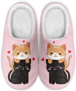 Women's Fuzzy Slip On House Slipper Soft Warm Bedroom Outdoor Shoes Non-Slip Cozy Furry Slipper with Furry Lining for Girls US 3-13 Cozy Furry Slipper with Furry Lining for Girls US 3-13