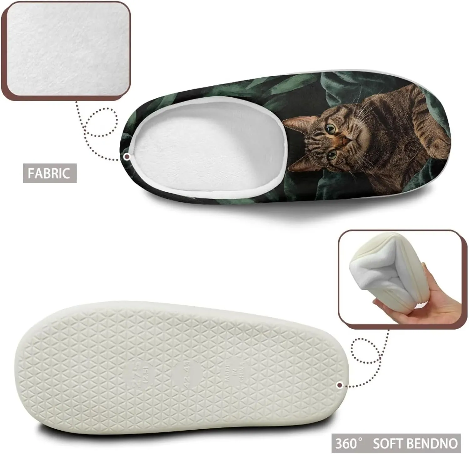 Women's Fuzzy Slip On House Slipper Soft Warm Bedroom Outdoor Shoes Non-Slip Cozy Furry Slipper with Furry Lining for Girls US 3-13 Cozy Furry Slipper with Furry Lining for Girls US 3-13