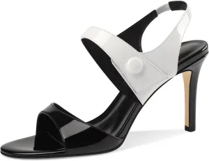 Women's High Heel Sandals Slingback Pumps Open Toe Comfortable Strappy Heels Parties Weddings Heeled Sandals