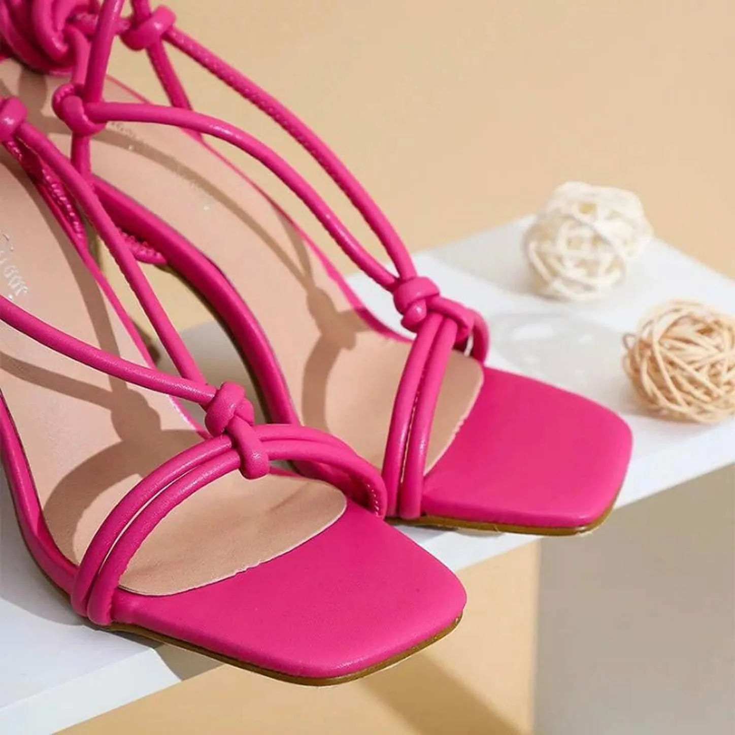 Women's lace up Stiletto High Heel Sandals