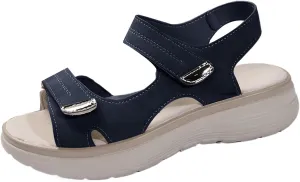 Womens Orthopedic Walking Sandals Open Toe Comfort Beach Flat Slides Sandals with Soft Cushion Foam Ladies Outdoor Sport Athletic Hiking Sandal