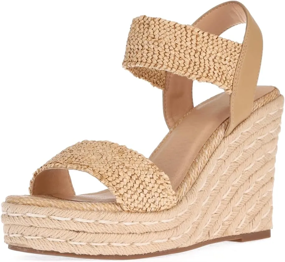 Women's Platform Sandals Wedge Ankle Strap Open Toe Sandals