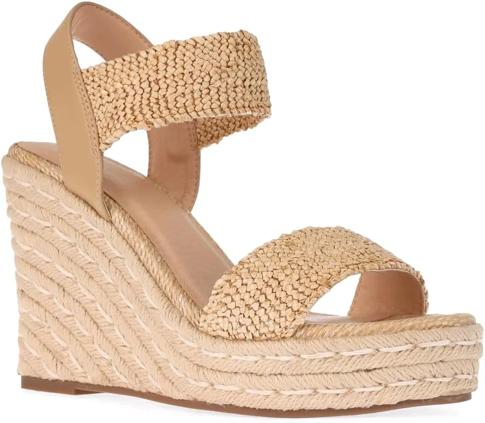 Women's Platform Sandals Wedge Ankle Strap Open Toe Sandals