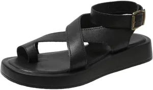 Women's Thick Soled Solid Color Hollow Belt Thong Outer Casual Sandals Born Sandals for Women 8
