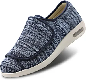 Women's Walking Shoes with Arch Support, Adjustable Closure Diabetic Shoes, Extra Wide Widths Orthopedic Walking Sneakers Diabetic Fasciitis Bunions for Foot Pain Relief