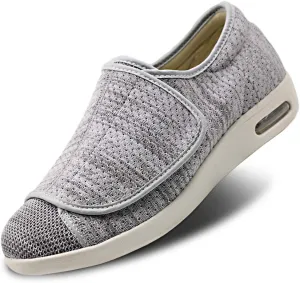 Women's Walking Shoes with Arch Support, Adjustable Closure Diabetic Shoes, Extra Wide Widths Orthopedic Walking Sneakers Diabetic Fasciitis Bunions for Foot Pain Relief