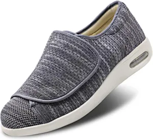 Women's Walking Shoes with Arch Support, Adjustable Closure Diabetic Shoes, Extra Wide Widths Orthopedic Walking Sneakers Diabetic Fasciitis Bunions for Foot Pain Relief