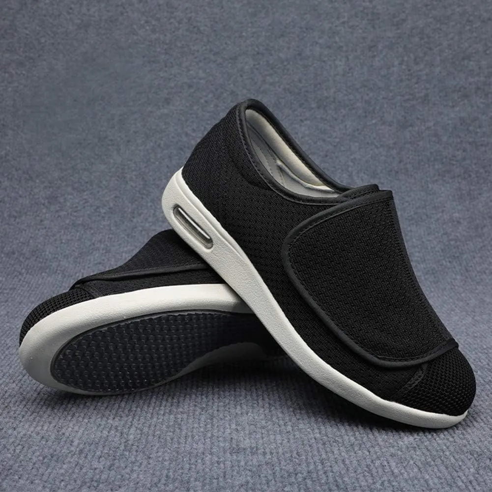 Women's Walking Shoes with Arch Support, Adjustable Closure Diabetic Shoes, Extra Wide Widths Orthopedic Walking Sneakers Diabetic Fasciitis Bunions for Foot Pain Relief