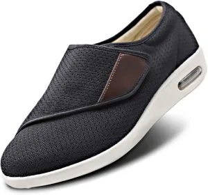 Women's Walking Shoes with Arch Support, Diabetic Shoes Adjustable Closure, Extra Wide Widths Orthopedic Walking Sneakers Diabetic Bunions for Extra Cushioning and Pain Relief
