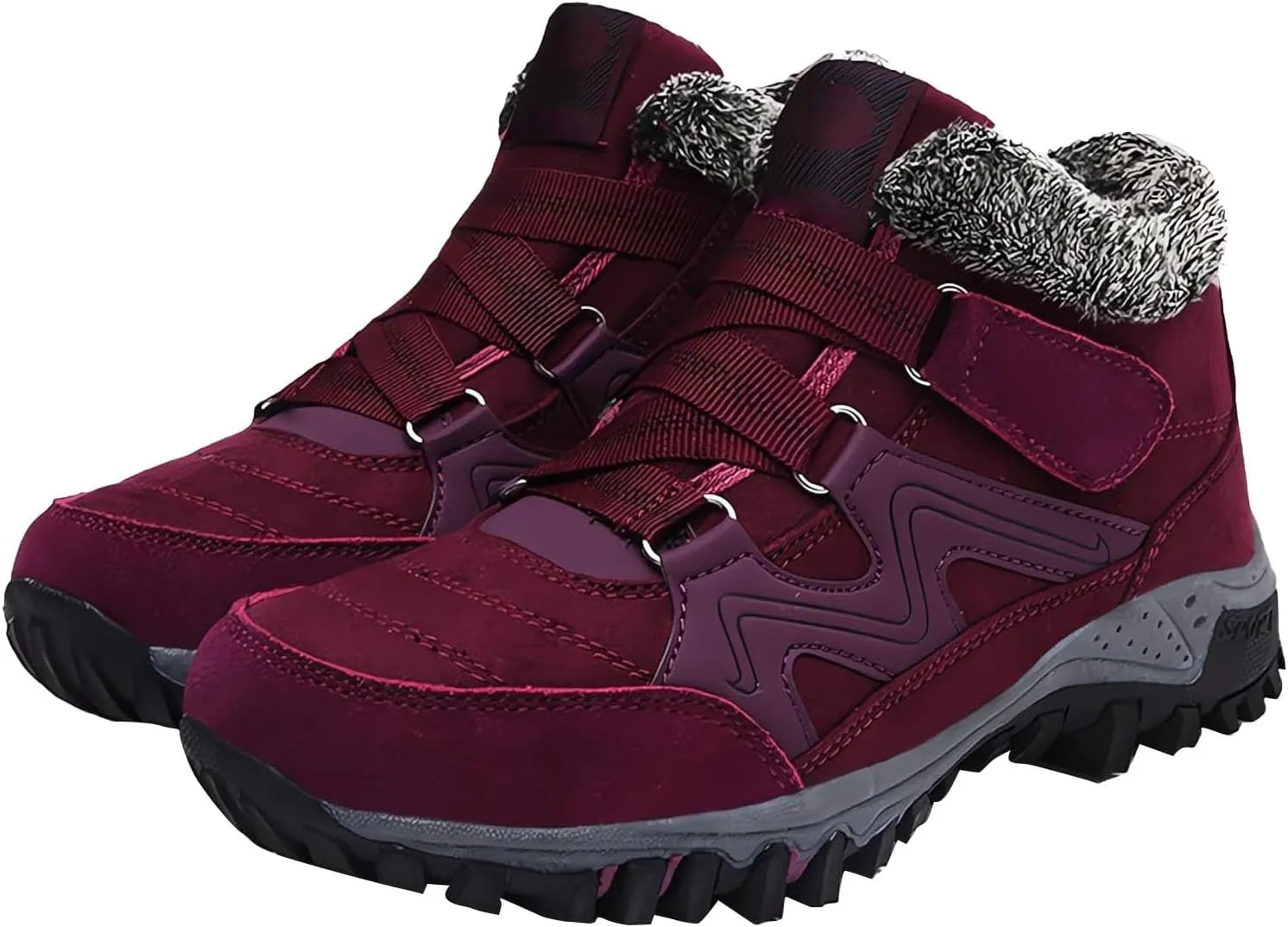 Women's Winter Boots Thermal Work Boots for Women, Unisex Waterproof Snow Shoes Non-Slip, Warm Comfy Booties Fashion Sneakers Walking Shoe