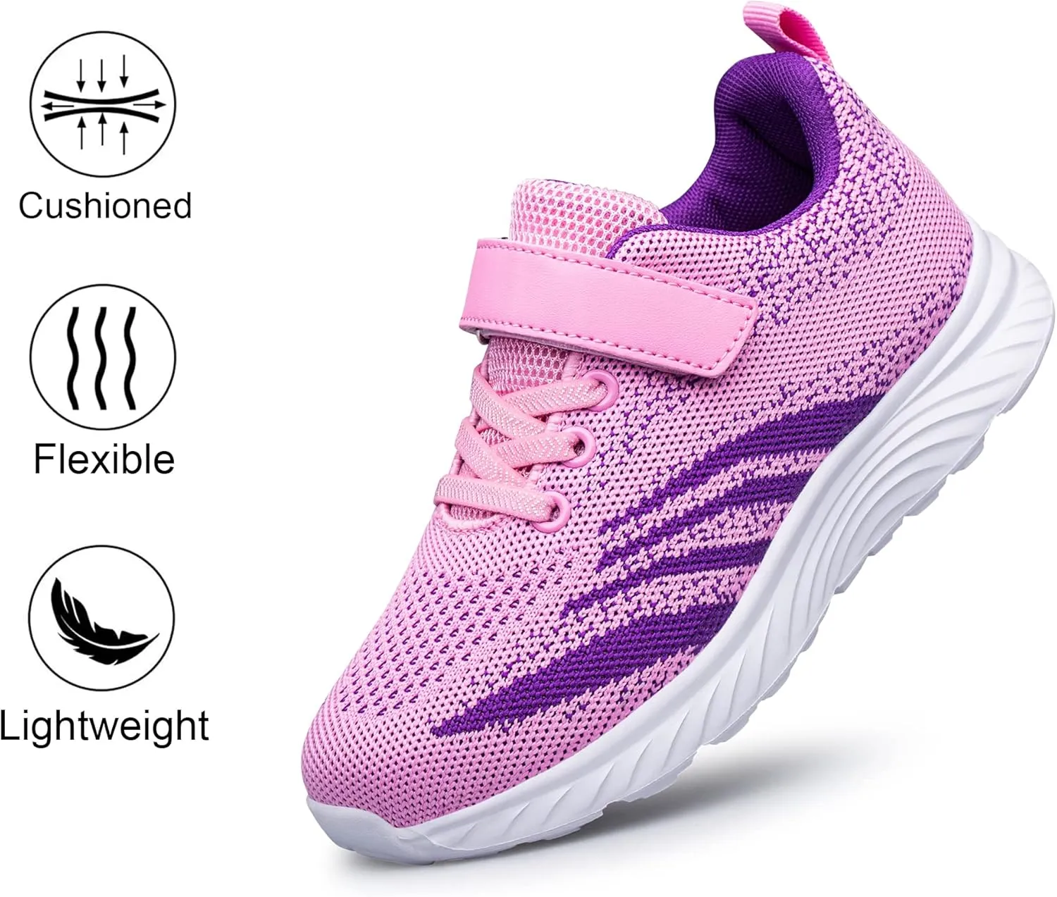 YHOON Boys Girls Sneakers Kids Sports Running Walking Shoes for Toddler/Little Kid/Big Kid